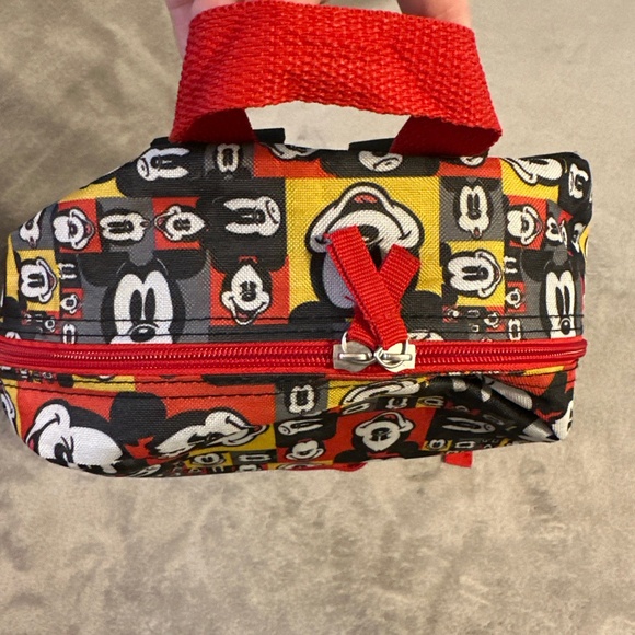 Walt Disney World Parks Authentic Backpack Mickey Mouse Pop Art Faces Red Yellow - Picture 12 of 13